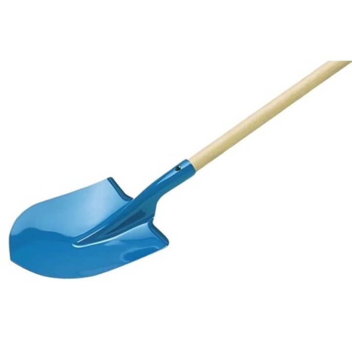 Lopata copii pentru copii, otel vopsit, Albastru, 101 x 16 cm