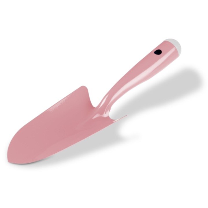 Lopata mare pentru plantare pastel, otel, roz, 30,5 x 8,5 x 4,3 cm