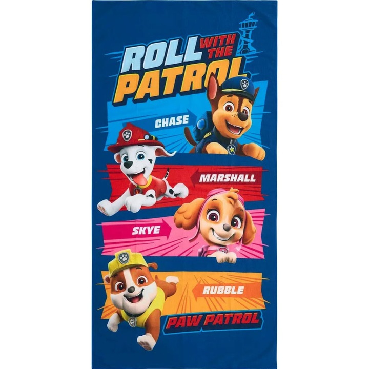 Paw Patrol Рол хавлия, плажна хавлия 70х140см
