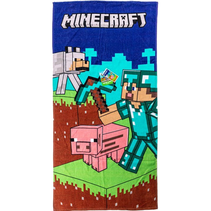 Minecraft Diamond Armor кърпа за баня, плажна кърпа 70x140см