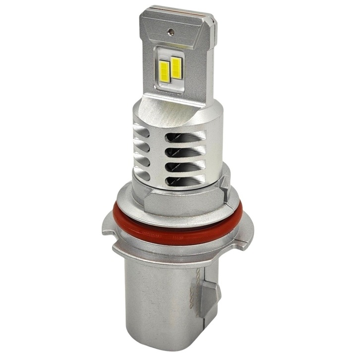Becuri LED auto, motoLEDy, HB1, 9004, Set 2 bucati, P29T, 10000lm, Lumina alba Xenon 5500K, Cu Canbus, 9V-32V, Tehnologie CSP, Unghi 360°, Pentru faza scurta, faza lunga, ceata, DRL, Fara orbire, Linie de taiere precisa, Durata de viata 50.000 ore