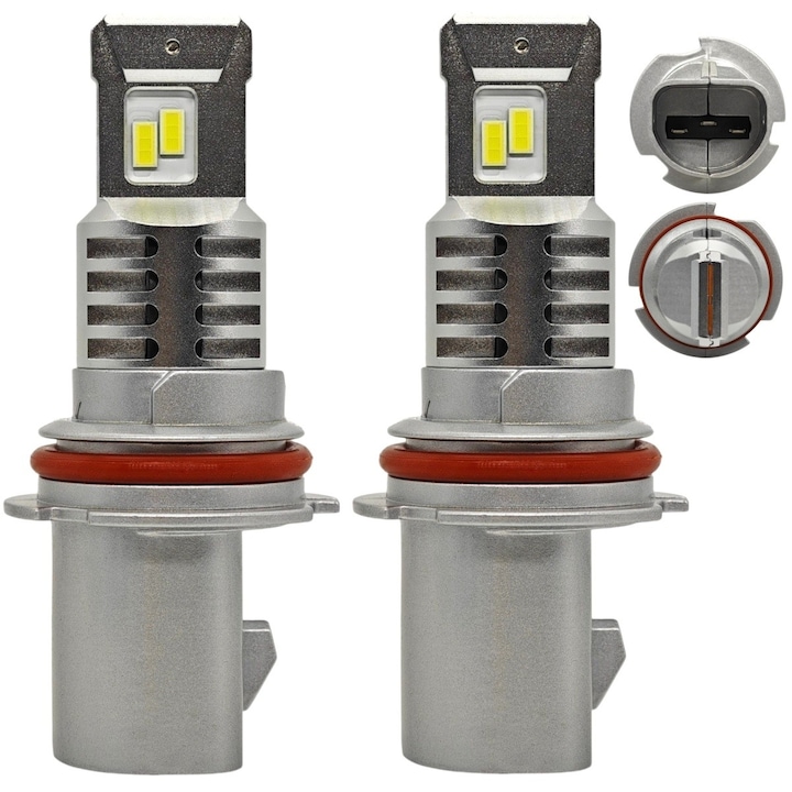 Комплект LED крушки, motoLEDy, HB5, 9007, 9V-32, светодиодни, CANBUS, CSP, 10000lm, силно бяло, 2 бр