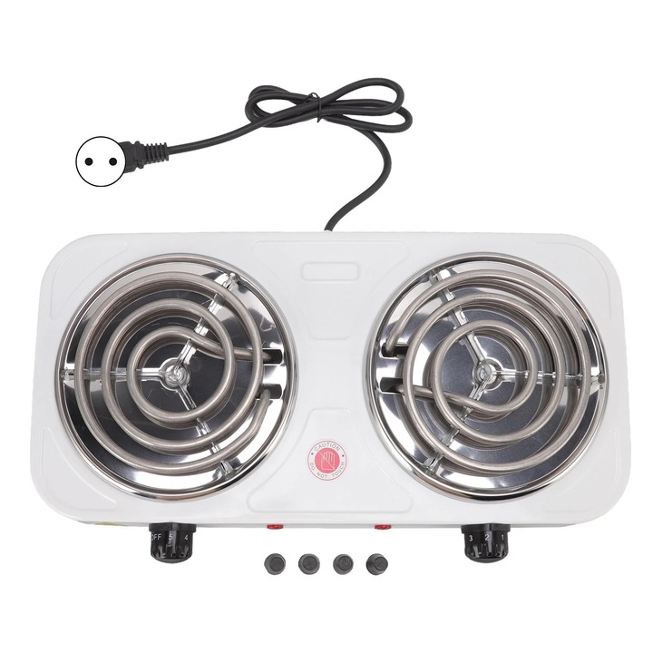 Plita electrica 2000W, duala, 220V-240V, pentru ceai si cafea, set