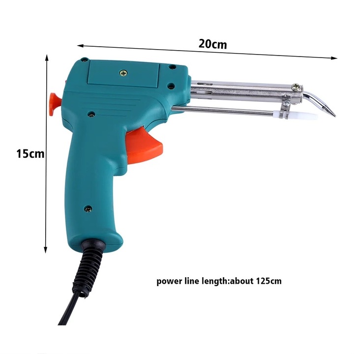 Pistol de sudura electric, 220V, 60W, 20x15cm, cu adaptor, set complet