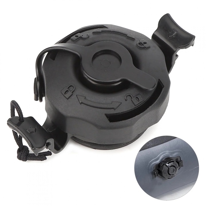 Supapă pentru saltea de aer gonflabilă, rezistent la coroziune, PVC, 3 in 1