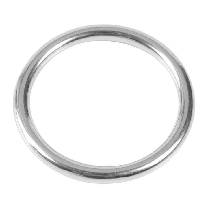 Inel O sudat din inox, argintiu, 5mm x 40mm