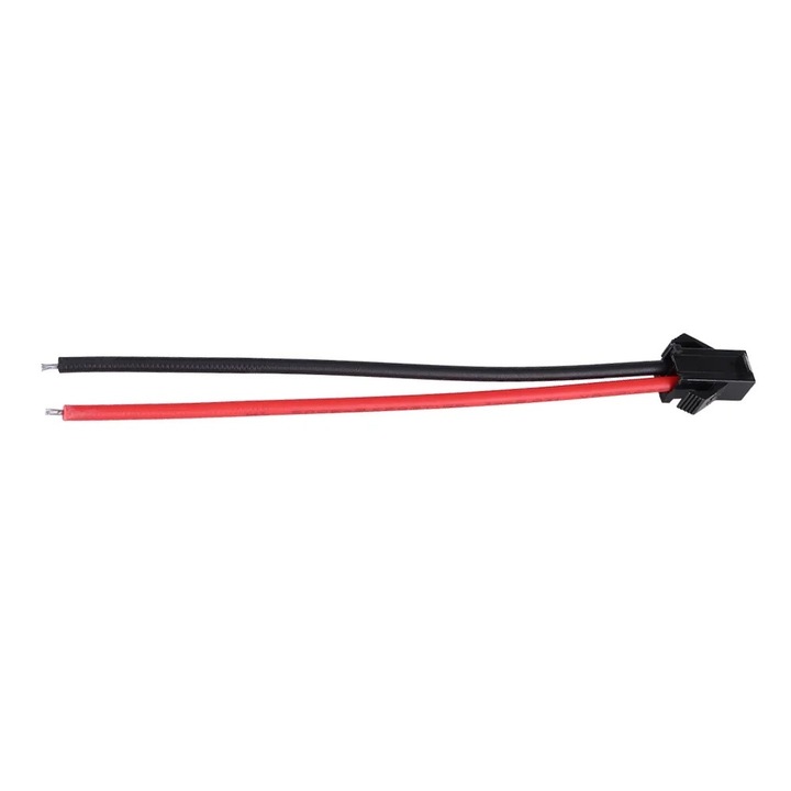 Set de 100 fire terminale pentru lampi de tavan si LED, negru si rosu, 10cm