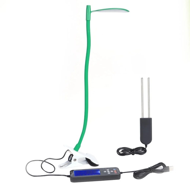 Lampa de crestere LED 5W, flexibila, pentru plante de sera, 40cm, rosu-albastru