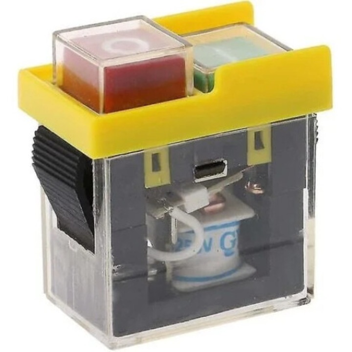 Elektromágneses kapcsoló KJD6, 6A, 250V, IP54, 50x49mm, többszínű