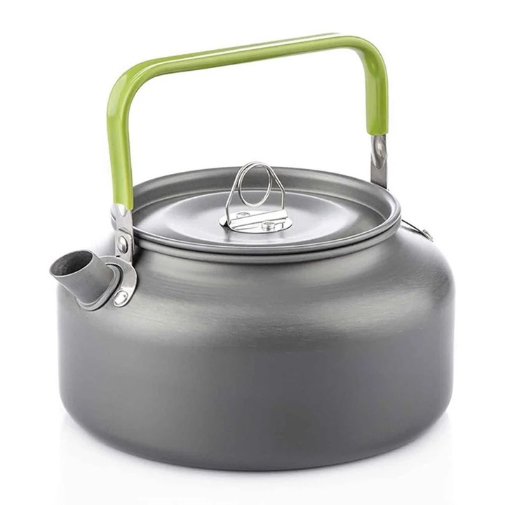 Caldare camping set, verde, 17x9.5x17cm, 0.22kg