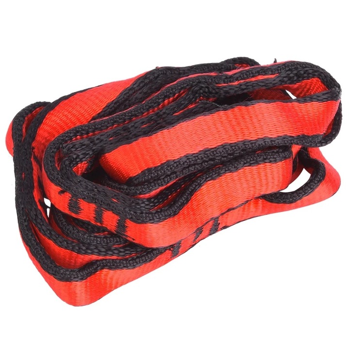 Curea de alpinism, nylon, 110cm, rosie, set
