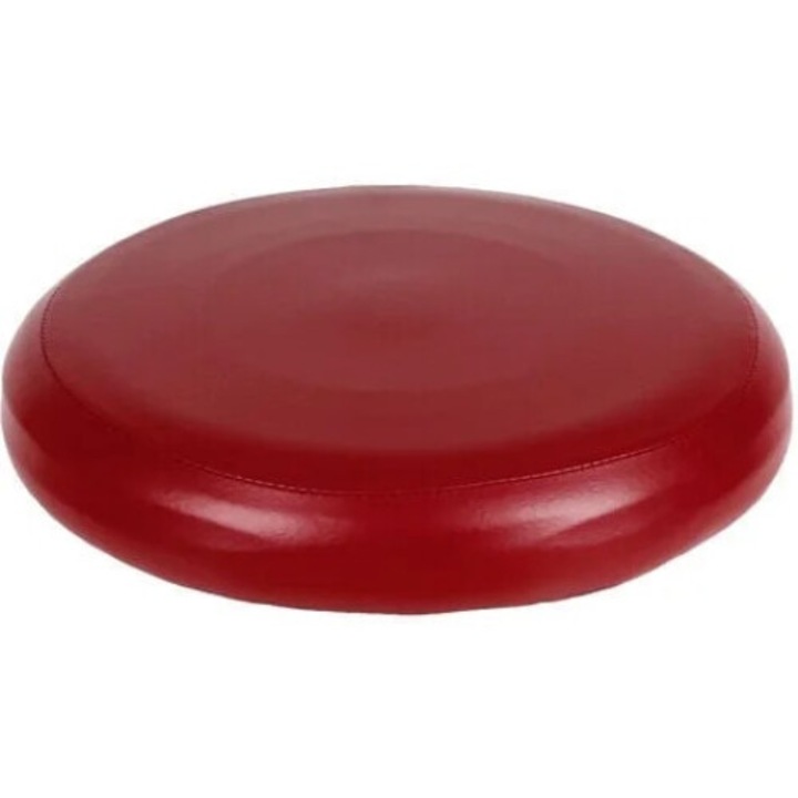 Husa scaun rotund din piele PU elastica, pentru scaune de bar, rosu vin