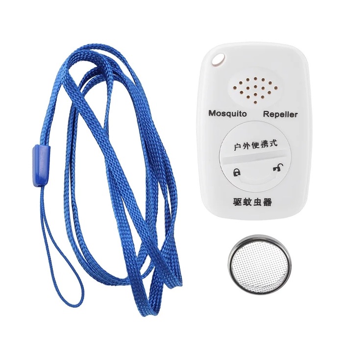 Repelent ultrasonic pentru insecte, alb, 5.6x3.6x1.7cm