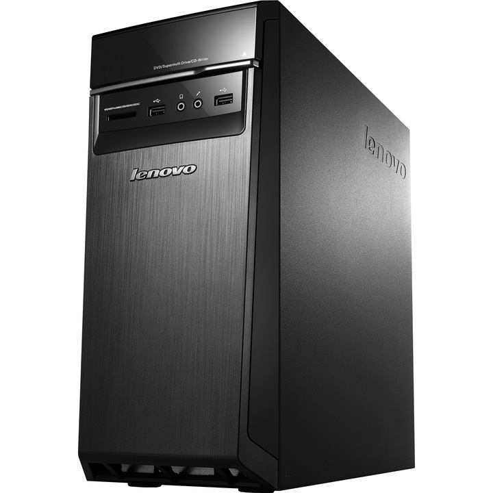 Sistem Desktop PC Lenovo IdeaCentre 300-20ISH cu procesor Intel® Core™ i3-6100 3.70 GHz, Skylake™, 4GB, 1TB, nVidia GeForce GT 730 2GB, Free DOS, Black