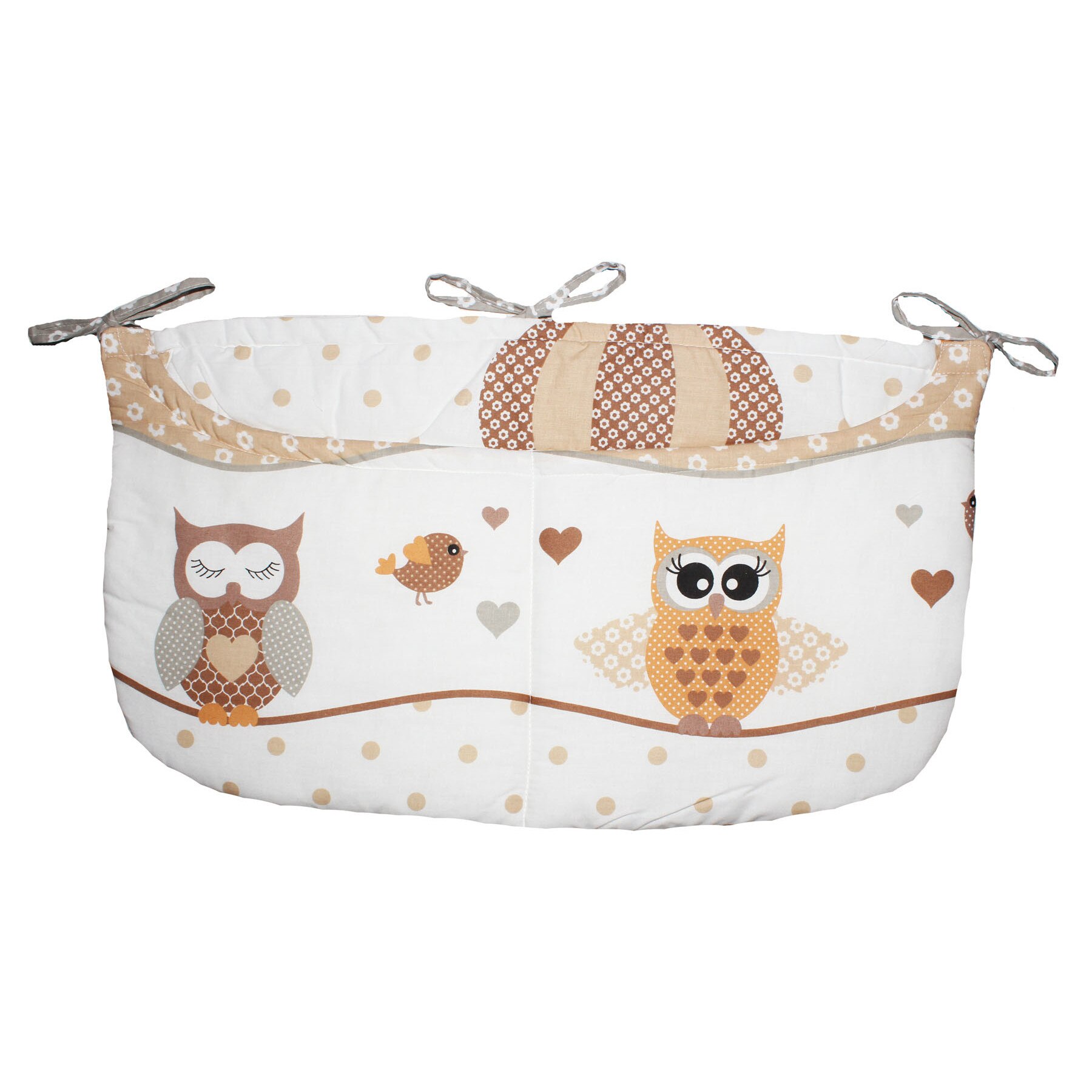 Buzunar patut, bufnite crem, 60x40cm