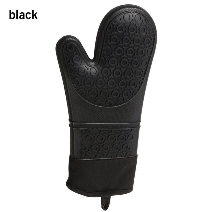 Manusi de bucatarie din silicon, rezistente la caldura, 36.5x18.5cm, 1 set