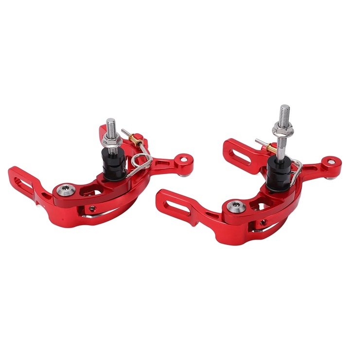 Set de 2 etriere de frana pentru bicicleta, aluminiu, rosu, 267g