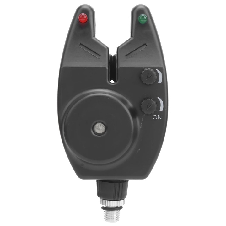 Alarma de pescuit, LED, neagra, 11.8cm