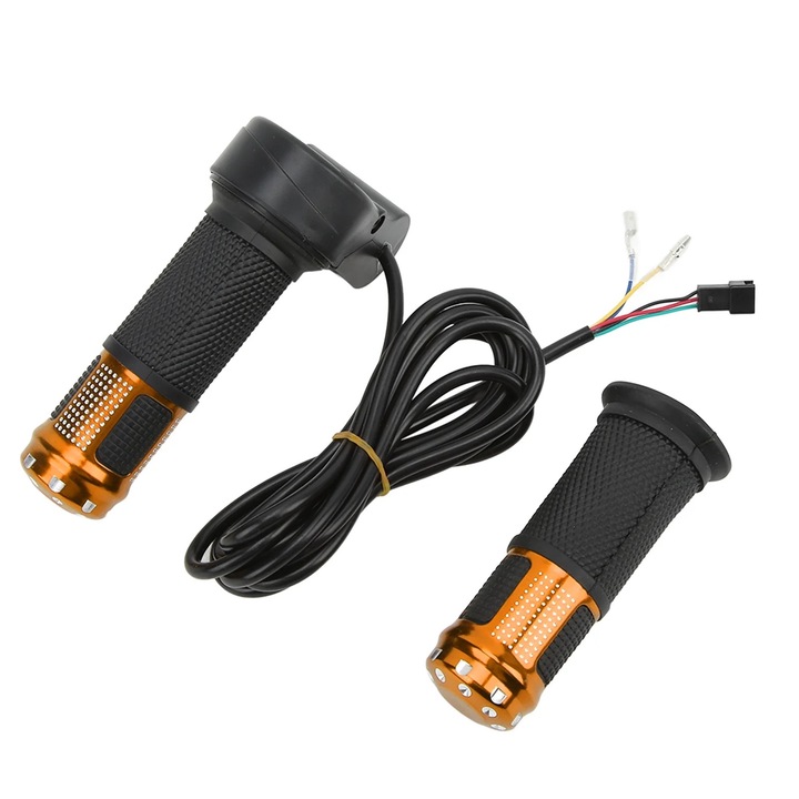 Manere de acceleratie cu twist, set 2 bucati, pentru biciclete electrice, PVC