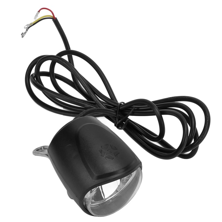 Far electric pentru bicicleta, 24V-80V, negru, 123g