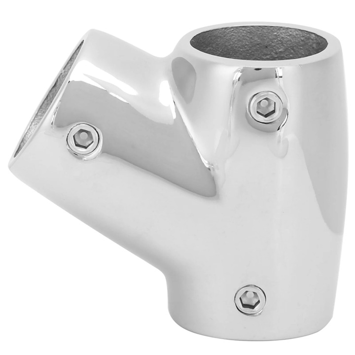 Tee stanga 60 grade, inox 316, finisaj oglinda, 22mm, set