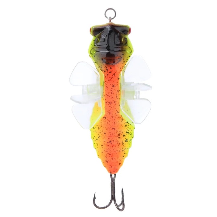 Momeli artificiale, naluci si jiguri, 3D, cicada, multicolor, 1PCS, 33g