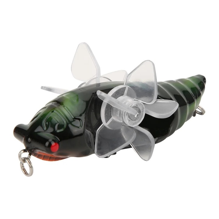 Momeli artificiale 3D, cicada, PVC, 10#, 32g, set de 1 buc.