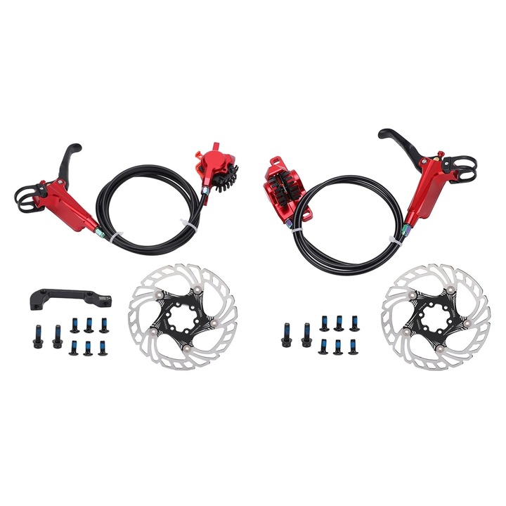 Disc de frana pentru bicicleta, 160mm, rosu