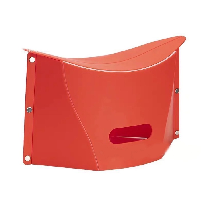 Set scaune pliabile rosii din plastic pentru ciclism