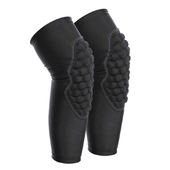 Set genunchiere copii, negru, 39cm, EVA, pentru ciclism si sporturi in aer liber, L