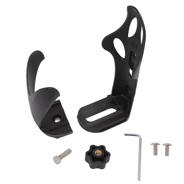 Suport sticla de apa pentru bicicleta, nylon, negru
