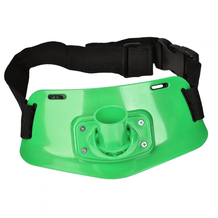 Centura cu suport pentru undita, ABS, verde, dimensiuni 26.9x13.4x7.5cm