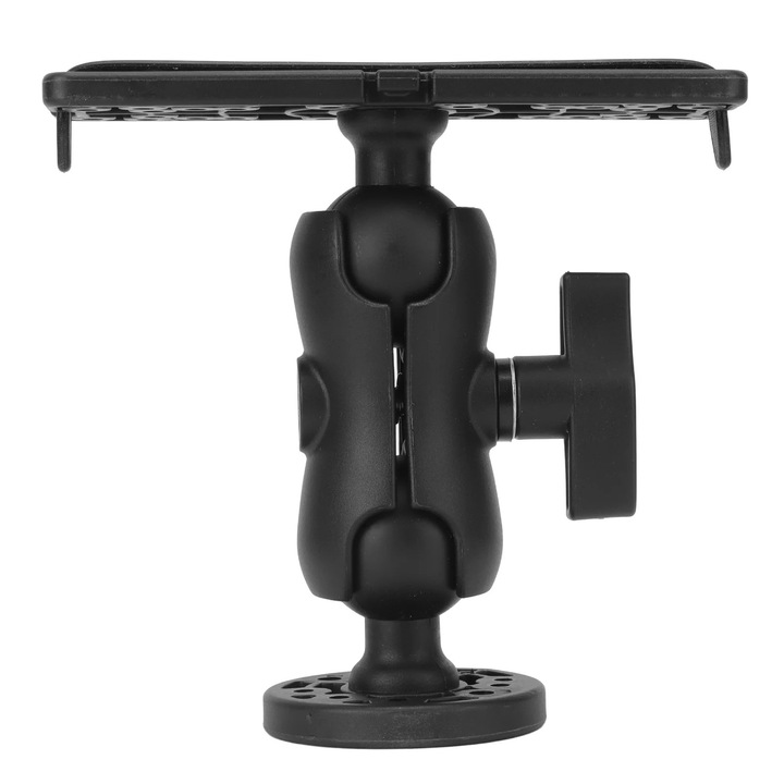 Suport universal pentru detector de pescuit, rotire 360°, negru, 15.5x15.8x6.5cm