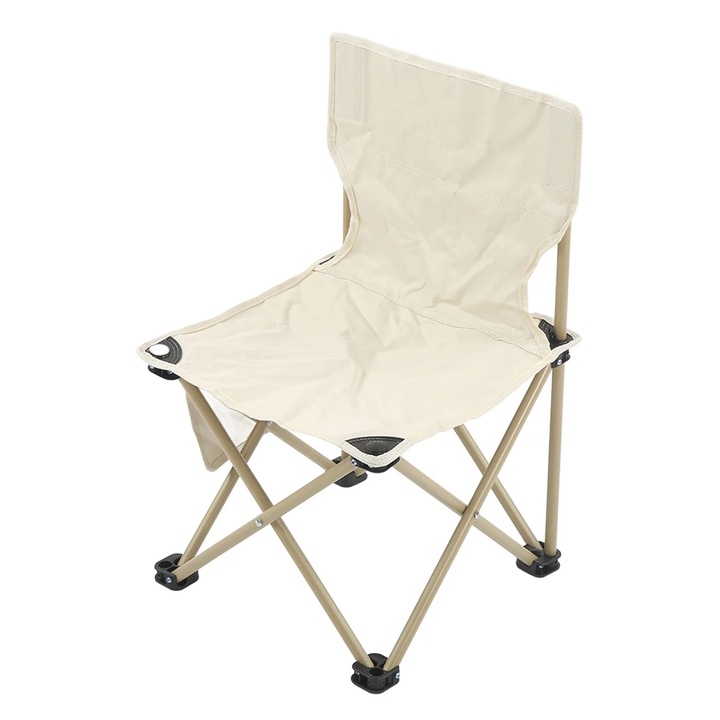 Set scaune pliabile, 600D Oxford, bej, 100kg, utilizare interioara si exterioara
