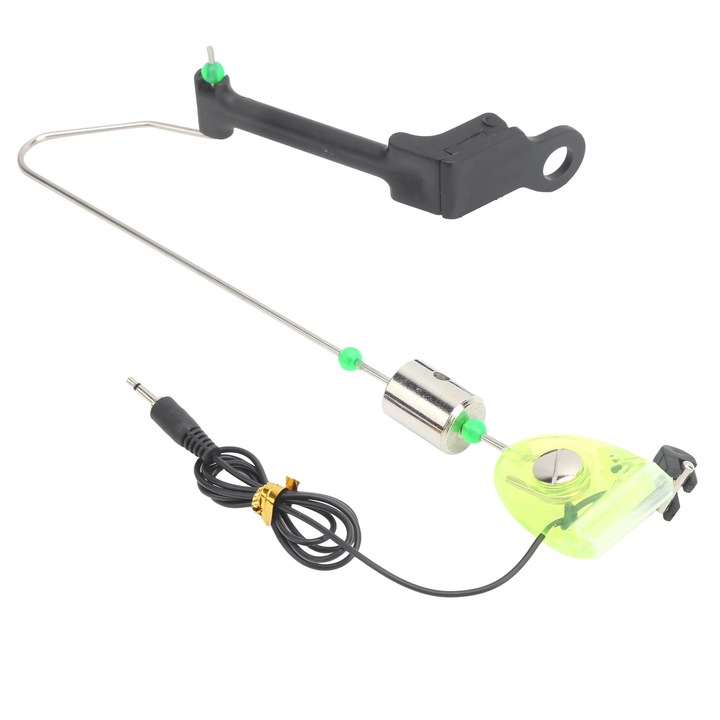 Sistem de semnalizare pescuit, alarma pentru muscatura, verde, 17.7x4cm, set