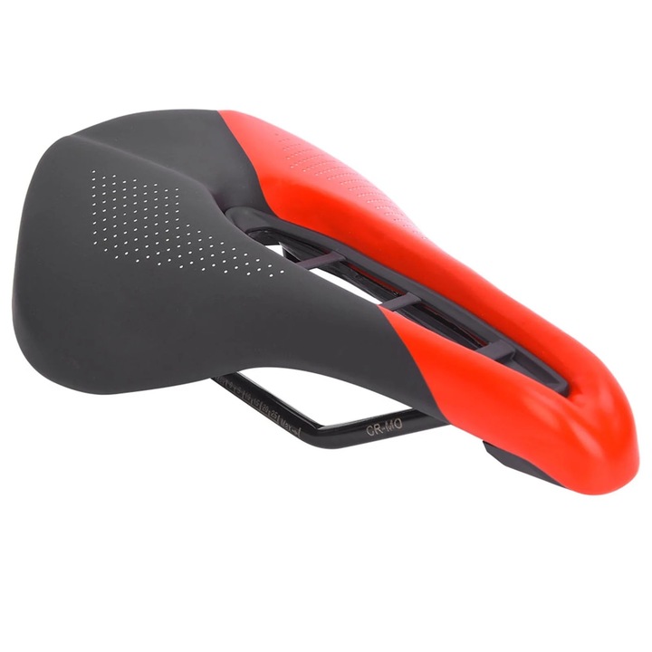 Sapun bicicleta, scaun gol, accesoriu confortabil, PVC, negru-rosu