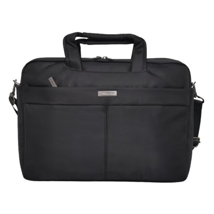 Servieta si geanta pentru laptop 16683, 15.6", 29/40/9cm, Negru