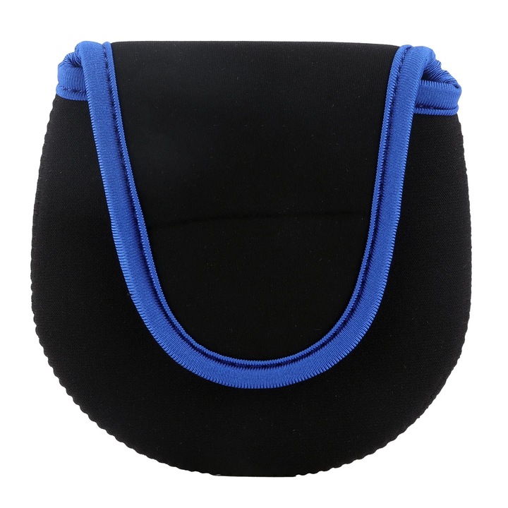 Husa de protectie pentru mulinete de pescuit, Neopren, 12x11.5cm, Negru