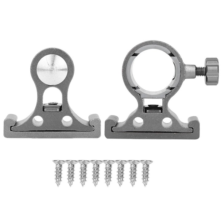 Suport umbrela pentru pescuit din aluminiu, gri A, usor, portabil