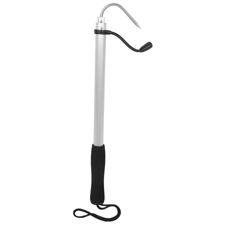 Set de carlige telescopice pentru pescuit din aluminiu si otel inoxidabil, tip A (mare) si tip B (mic), 47.5x120cm, 39.5x90cm