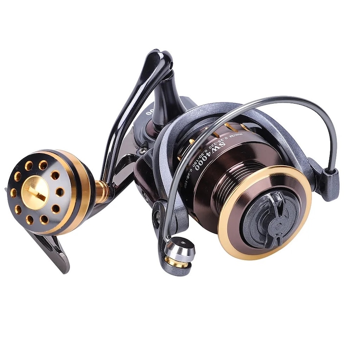 Set de mulinete de pescuit SW2000/SW3000/SW4000, metal, 4+1BB, 5.0:1, multicolor