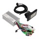Kefe nélküli motorvezérlő készlet, LCD kijelzővel, 24-48V, 250W/350W, elektromos kerékpárhoz, 22mm