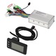 Kefe nélküli motorvezérlő készlet, LCD kijelzővel, 24-48V, 250W/350W, elektromos kerékpárhoz, 22mm