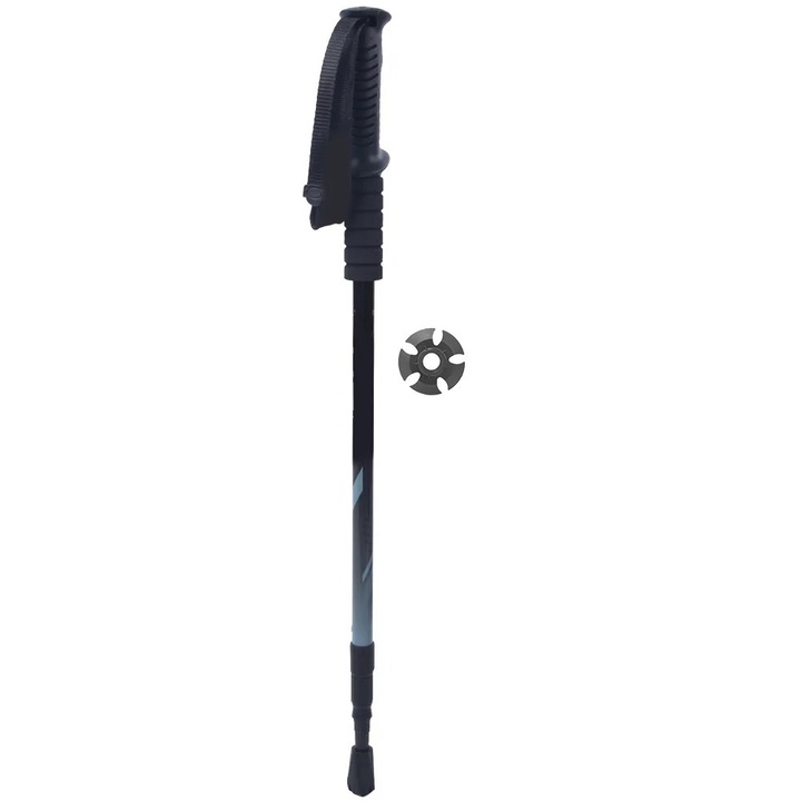 Set de bete de trekking telescopice din aliaj de aluminiu, 65-135cm, multicolor
