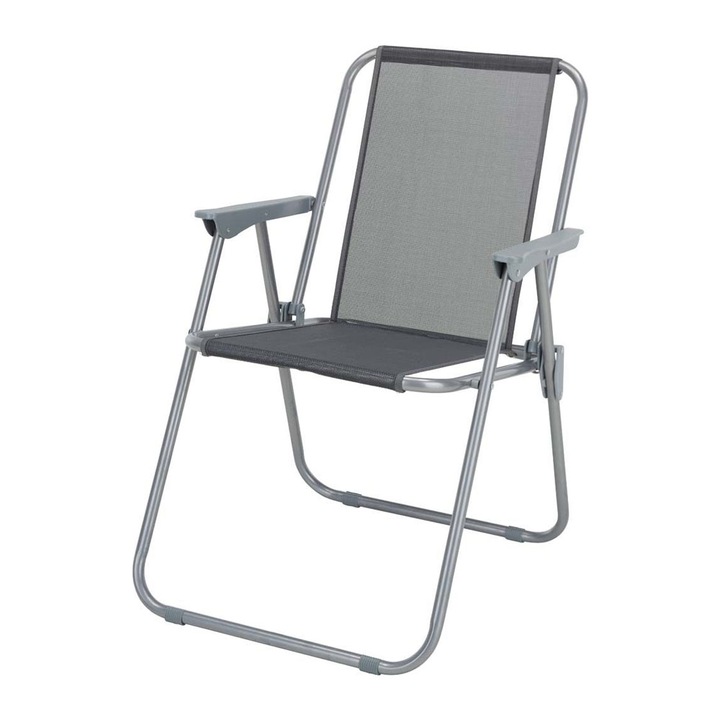 Сгъваем стол, Сив, 53х46х87cm, До 110кг