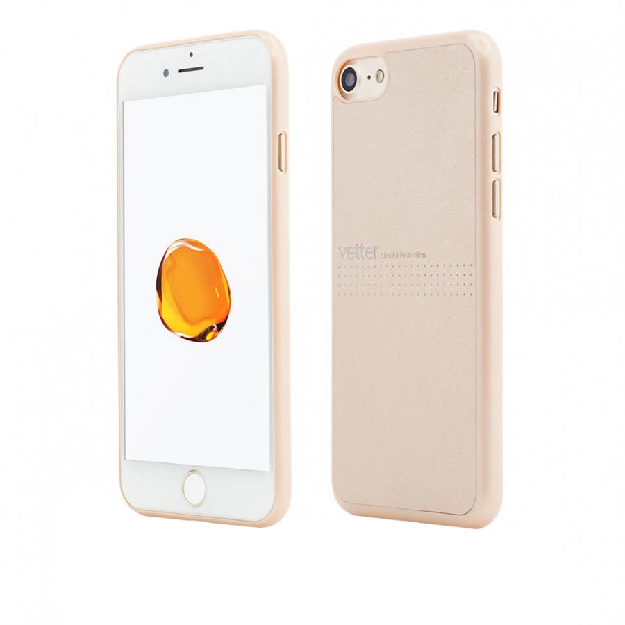 Husa de protectie Vetter Clip-On Slim Classic pentru Apple iPhone 8 / iPhone 7, Gold
