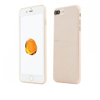 Husa de protectie Vetter Clip-On Slim Classic pentru Apple iPhone 8 Plus / iPhone 7 Plus, Gold