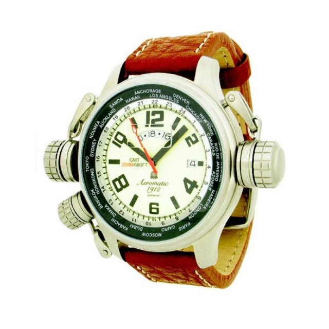 Ceas professional diving 200m, dual time, functie GMT, Aeromatic 1912 Germany A1284 original