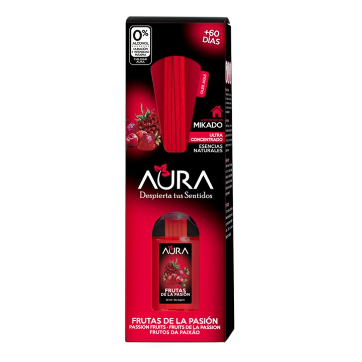 Odorizant camera 0% alcool Aura - Fructe rosii 50 ml