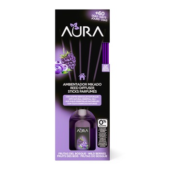 Odorizant camera 0% alcool Aura, Fructe de padure 50 ml, + 60 zile Odorizant camera 0% alcool Aura, Fructe de padure 50 ml, + 60 zile